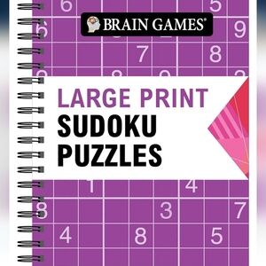 Brain Games - Large Print Sudoku Puzzles New
